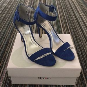 Style &co. Chelsea Blue Heel